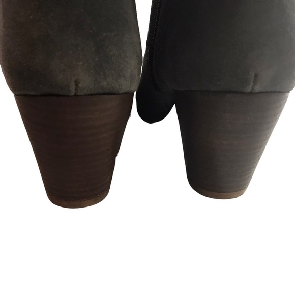 DIBA Sofia Gray Suede Leather Ankle Booties 8.5 NEW - Picture 7 of 13